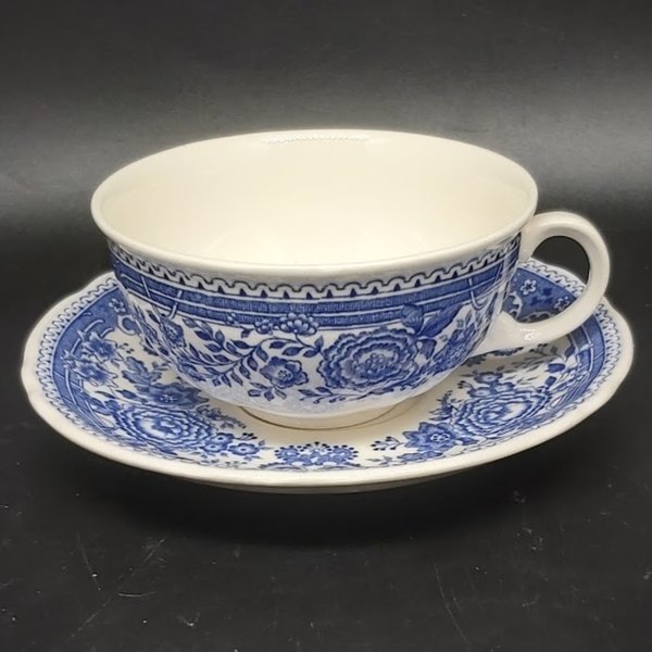 Villeroy & Boch Burgenland blau: Teetasse klein / Tasse mit Unterteller