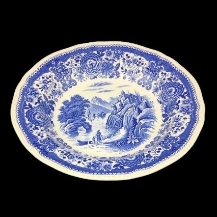 Villeroy & Boch Burgenland blau: Suppenteller / tiefer Teller - ca 23,5 cm