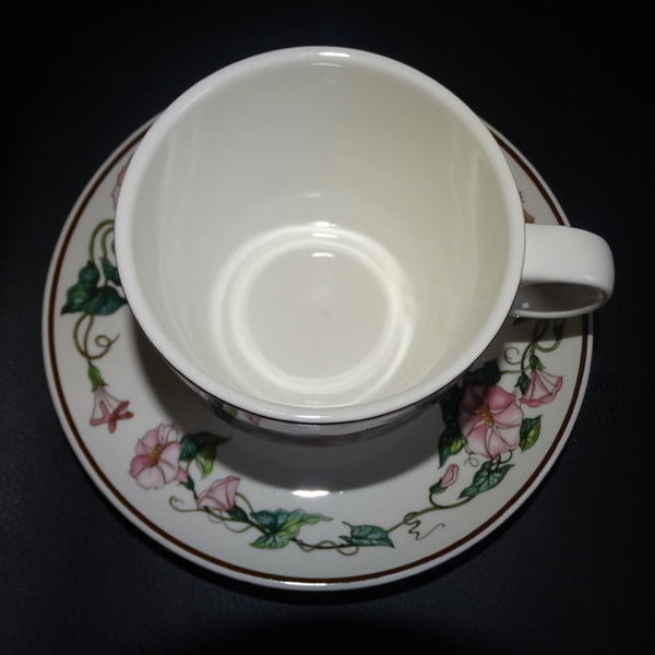 Villeroy & Boch Palermo: Kaffeetasse / Tasse mit Unterteller - Durchm 8,2 cm