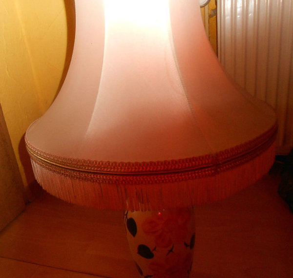 Villeroy & Boch Wildrose: Lampe / Tischlampe, ca 70 cm hoch