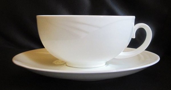 Villeroy & Boch Comet weiß: Teetasse / Tasse mit Unterteller