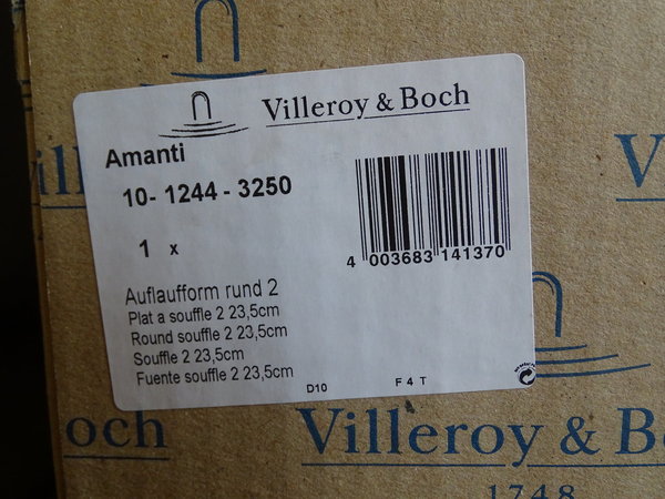 Villeroy & Boch Amanti: Auflaufform 8,5 cm hoch