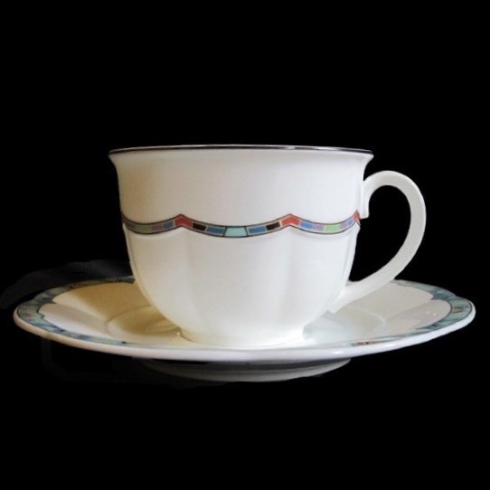 Villeroy & Boch Izmir: Kaffeetasse / Teetasse mit Unterteller
