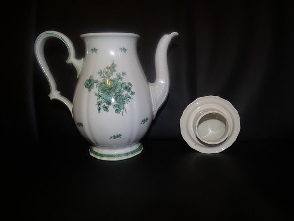 Rosenthal Chippendale grüne Blume: Kaffeekanne / Kanne