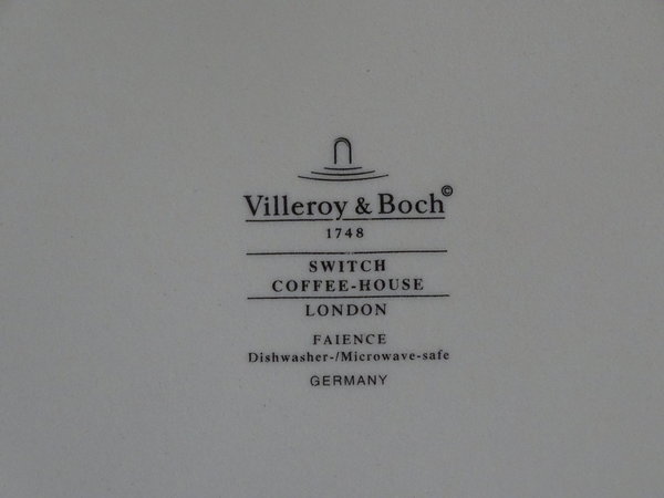 Villeroy & Boch Switch Coffee-House London: Speiseteller / flacher Teller