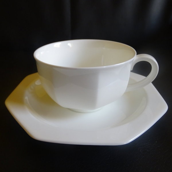 Villeroy & Boch Heinrich Astoria Weiß: Teetasse / Tasse mit Unterteller