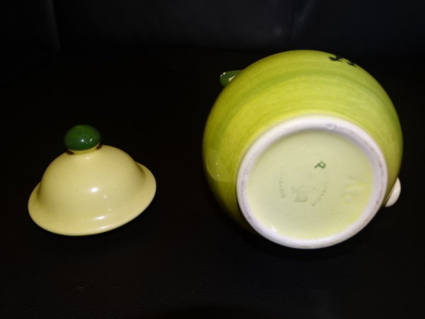 Zeller Keramik Hahn & Henne: Krug mit Deckel / Milchkrug / Saftkrug / Kanne