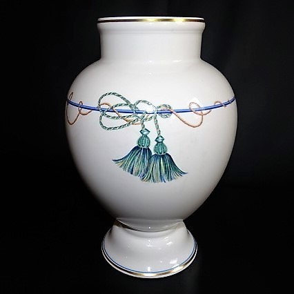 Villeroy &amp; Boch Verdi: Blumenvase / Vase mit Kordeln - ca 20,5 cm