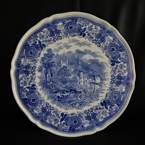 Villeroy & Boch Burgenland blau: Tortenplatte / Kuchenplatte / runde Platte, flach