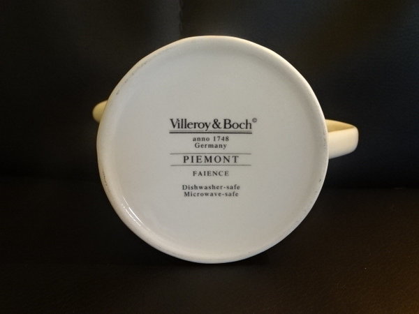 Villeroy & Boch Piemont: Milchkännchen / Kännchen - creme-weiß, neu
