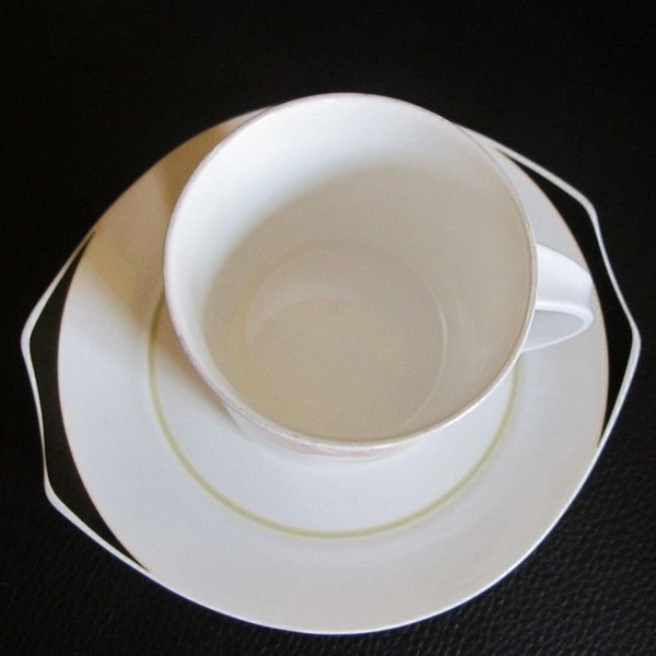 Villeroy & Boch Iris: Kaffeetasse / Tasse mit Unterteller - neuwertig