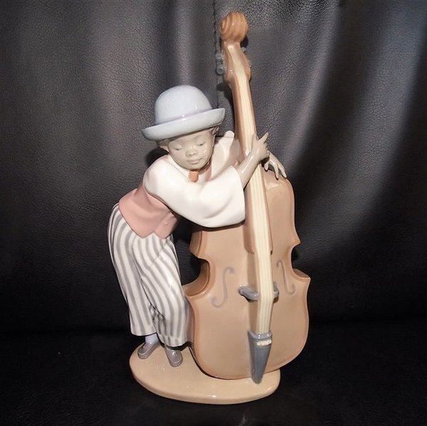 Lladró - spanische Porzellanfigur: Mann mit Cello - neu