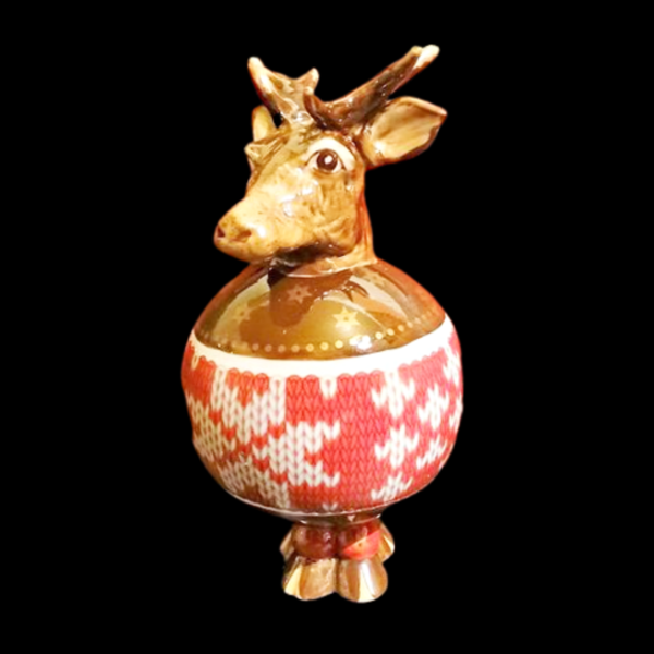 Villeroy & Boch Toy´s Ornaments: Christbaumkugel / Weihnachtskugel Hirsch, neu und OVP