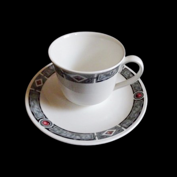 Villeroy & Boch Rubino: Kaffeetasse / Tasse mit Unterteller