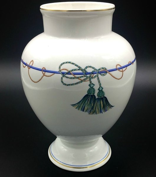Villeroy & Boch Verdi: Blumenvase / Vase mit Kordeln - ca 17 cm