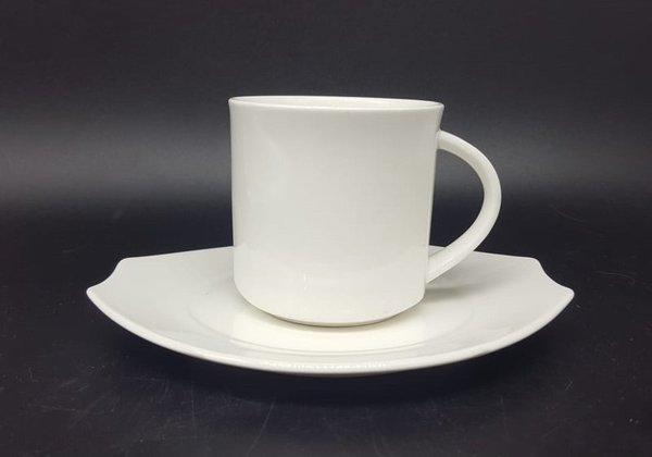Villeroy & Boch Alba: Kaffeetasse / Tasse mit Unterteller - neuwertig