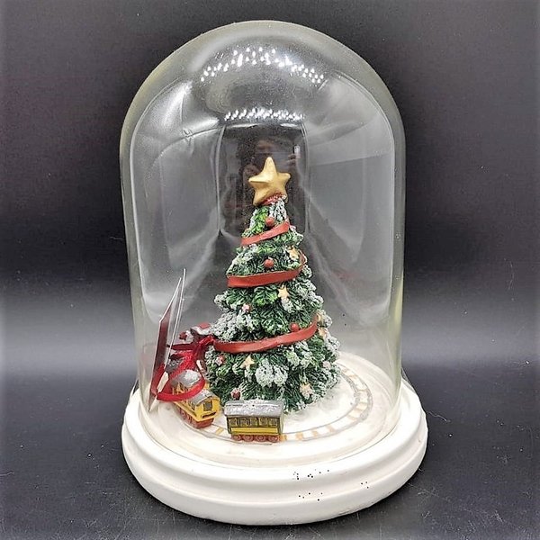 Villeroy & Boch Christmas Toy Weihnachtsglocke mit Zug und Tannenbaum