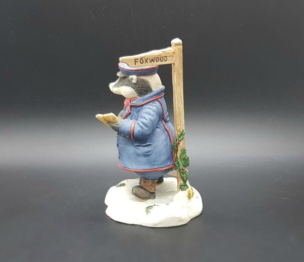 Villeroy & Boch Foxwood Tales Figur Winter at Foxwood: Mr. Gruffey Late Delievery