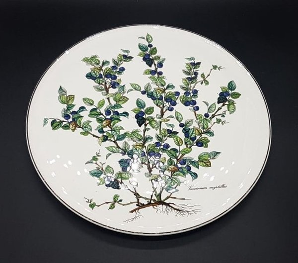 Villeroy & Boch Botanica: Tortenplatte / Kuchenplatte / runde Platte (blau)
