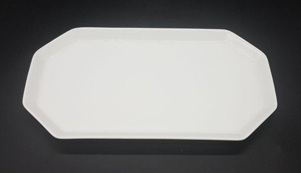 Rosenthal Polygon Weiß: Fleischplatte / Platte ca 26 cm