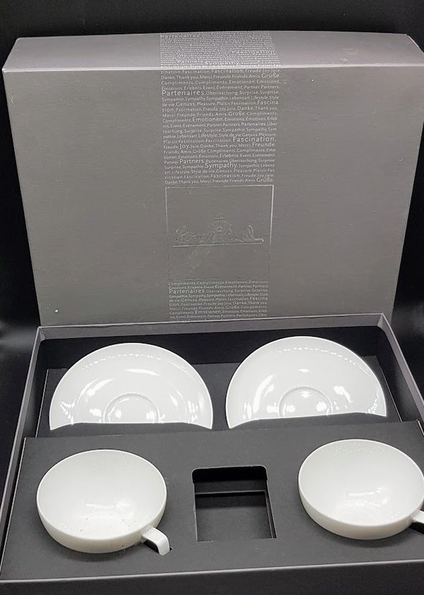 Rosenthal Studio-line: Geschenkpackung mit zwei Teetassen mit Unterteller
