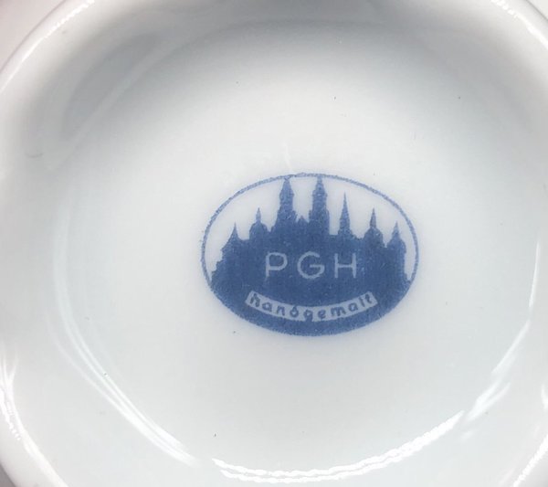 Meißener Porzellanmalerei PGH: Kuchenteller / Frühstücksteller