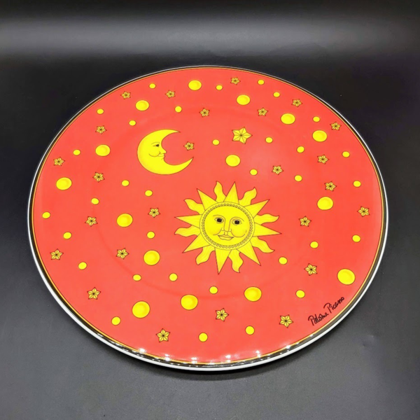 Villeroy & Boch Sun, Moon and Stars: Platzteller / PIzzateller / Kuchenplatte (rot)