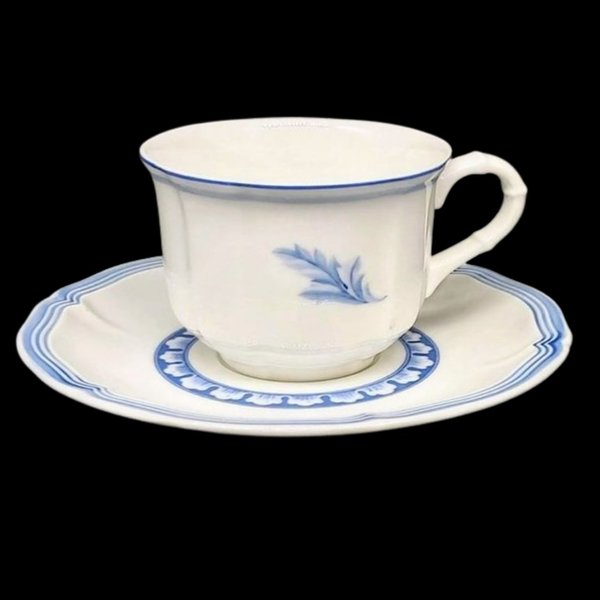 Villeroy & Boch Casa Azul: Kaffeetasse / Tasse mit Unterteller - neu