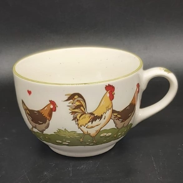 Pfalzkeramik Glückliche Hühner: Kaffeetasse / Teetasse