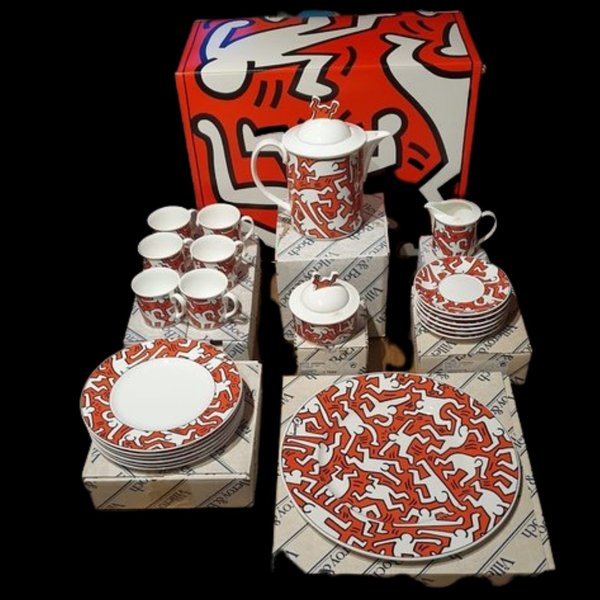 Villeroy & Boch Keith Haring Spirit of Art: komplettes Kaffeeservice mit Tortenplatte - neu und OVP