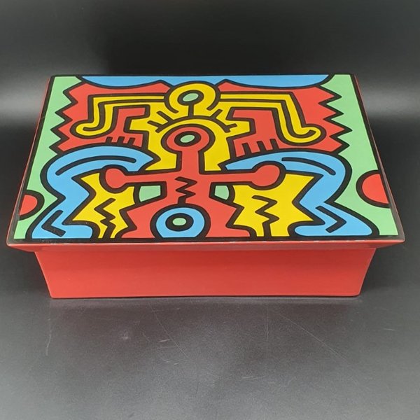Villeroy & Boch Keith Haring: Box / Deckeldose, viereckig, SoHo mit Zertifikat