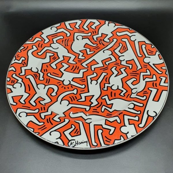 Villeroy & Boch Keith Haring: Tortenplatte / Platzteller - neu