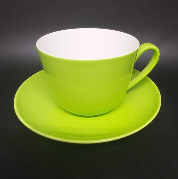 Villeroy & Boch Wonderful World: Kaffeetasse / Tasse mit Unterteller - grün