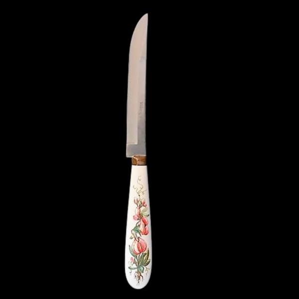 Villeroy & Boch Botanica: Messer / Steakmesser mit Porzellangriff - rot (Besteck)
