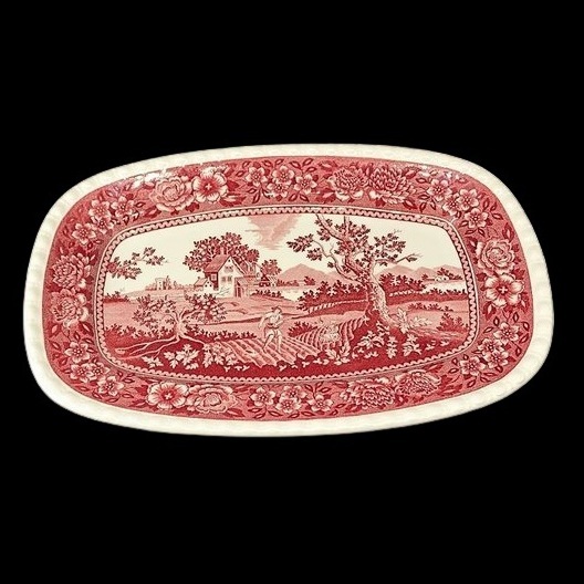 Villeroy & Boch Rusticana rot: Fleischplatte / Platte 36 cm x 24 cm