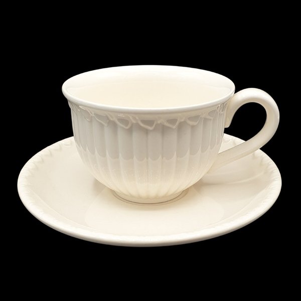 Villeroy & Boch Nancy: Kaffeetasse / Teetasse / Tasse mit Unterteller